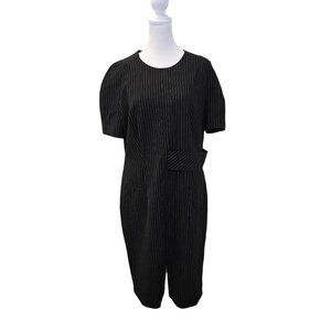 BOSS Hugo Boss Dedori Pinstripe Ponte Sheath Dress Size 12